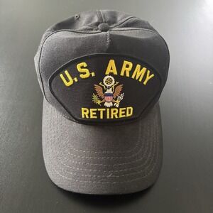 U. S. Army Retired Hat SnapBack Black OSFM Cap by Eagle Crest USA